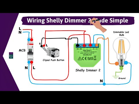 Shelly Dimmer 2 Wifi Smart Dimmer Switch Wiring Diagram Installation I Smart Home
