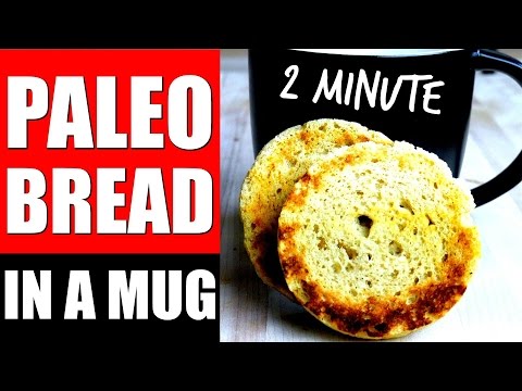 2 MINUTE PALEO BREAD RECIPE | Microwave Almond Flour Paleo Bread In A Mug