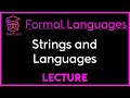 STRINGS And LANGUAGES Theory Of Computation