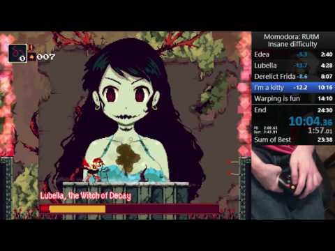 Momodora: RUtM Any% Insane difficulty speedrun in 24:22 RTA
