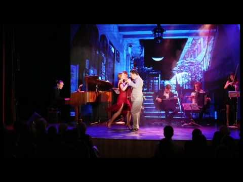  Julia Zueva  and  Sergey Sokhnenko  are  dancing  to  the  tango  "  Poema  "  at  White Nights tango festival  in  2017