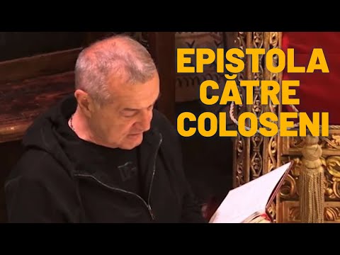 Gigi Becali cântă în mașină Epistola către Coloseni a Sfântului Apostol Pavel