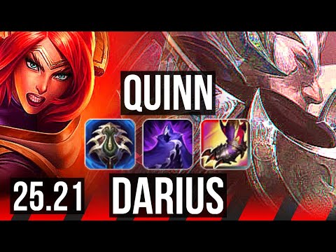QUINN vs DARIUS (TOP) | 6 solo kills, Legendary | EUW Master | 25.21