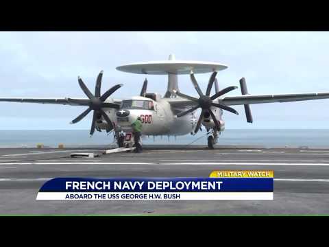 Carrier Bush with French navy, Chesapeake 2018, news report
