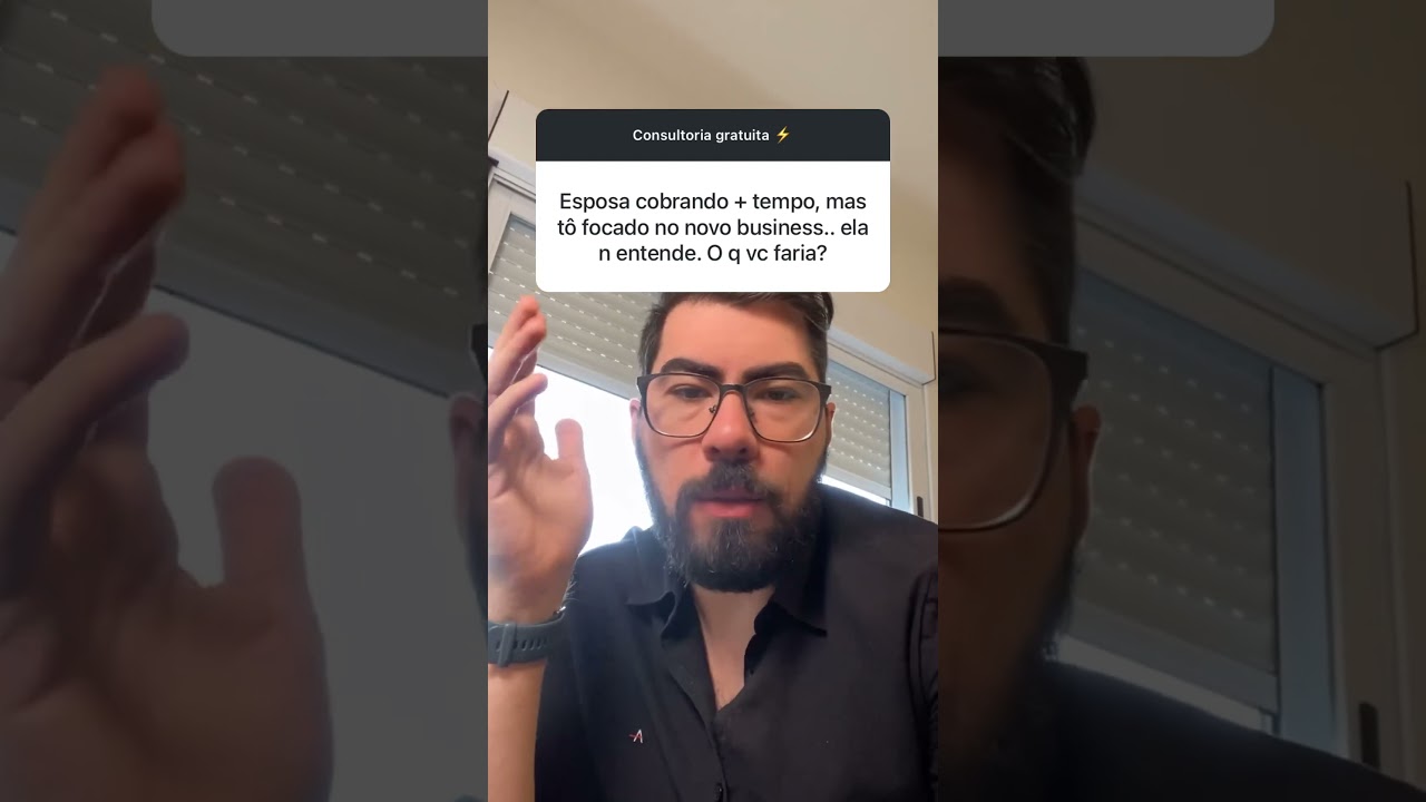 Esposa exigindo mais atenção de um novo empresário. #vendas #emprendedorismo #gestão #sharktankbr