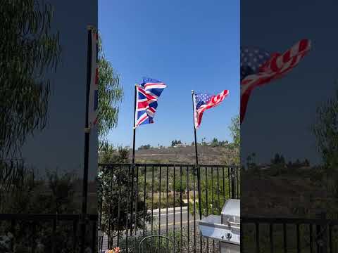 UK and US flag flying together #flags #uk #US #angloamerican #nationalflag #unionjack #allies