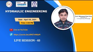 Live Session 3: Hydraulic Engineering