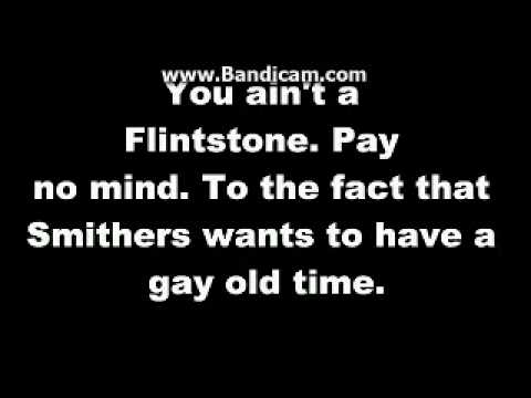 The unofficial Smithers love song ... Not done by me.