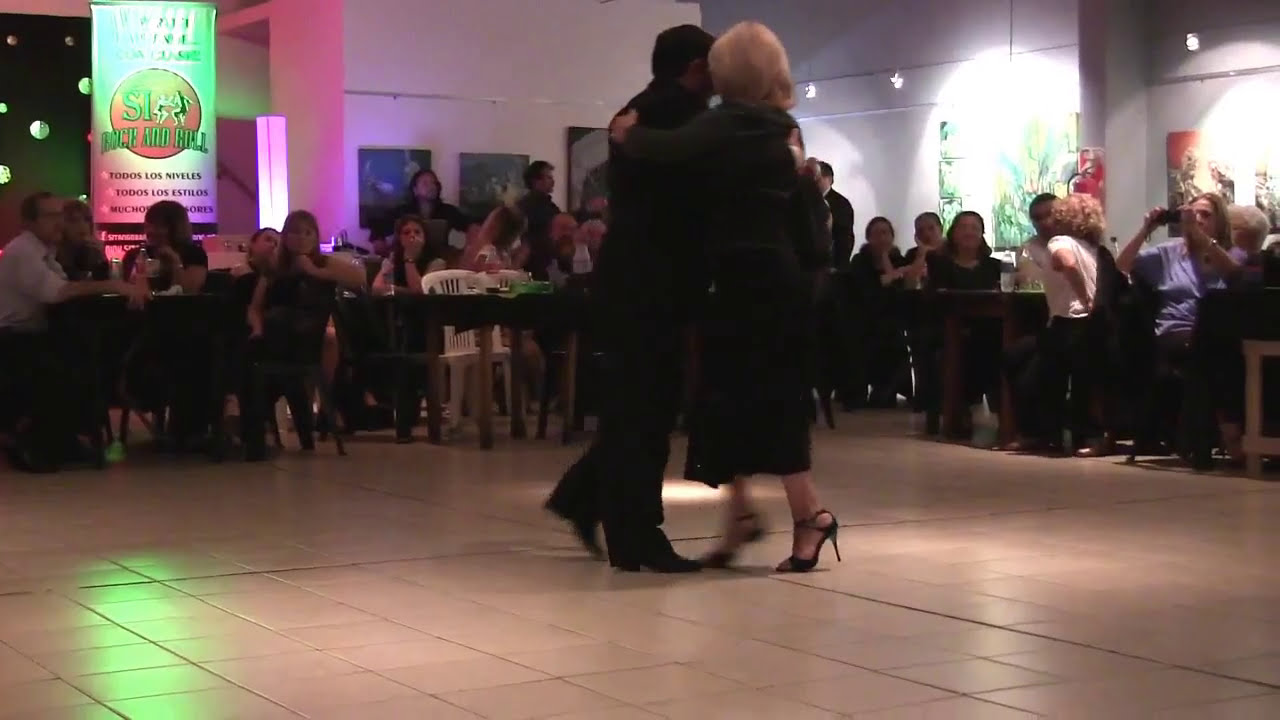 Análisis del baile de dos milongueros con trayectoria. ESCUELA de Tango