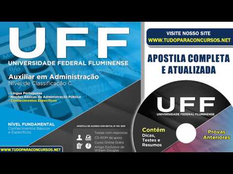 Apostila UFF 2015 - Auxiliar em Administração Classificação C