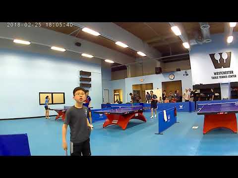 2018 FEB Westchester TTC Open SF Junhan Wu vs Yu Shao 3/3