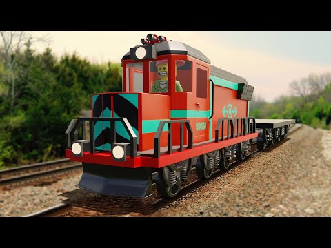 Lego Train Ride - Lego Thief Fail cartoon - choo choo train kids videos