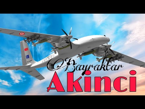The biggest Turkish combat drone Bayraktar Akinci.