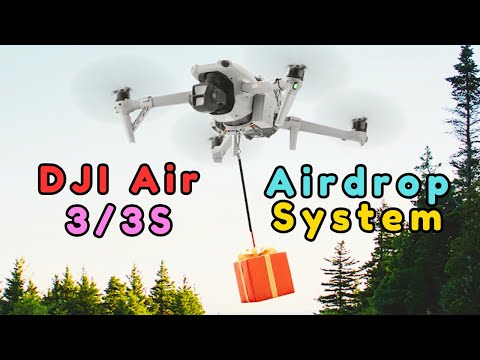 DJI Air 3 Airdrop System | Payload Drop Kit for Fishing, Gifting & Rescue!