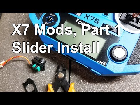 Frsky Taranis Q X7 Mods Part 1, Slider