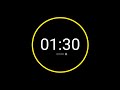 1 Minute 30 Second Countdown Timer with Alarm / iPhone Timer Style