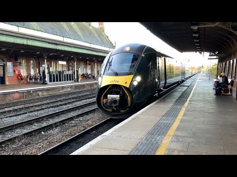 GWR Class 802 - 802 013 “Michael Eavis OBE” Arriving with Open Coupler Shroud at Hereford