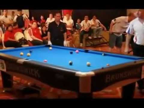 Thailandbilliard.com -  MIKA immonen vs STUART pettman  at Rembrant Hotel - video taken by toshi