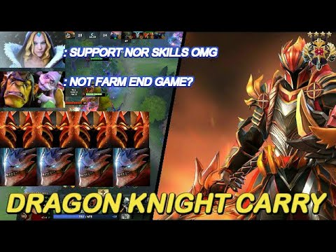 Dota 2 - Dragon Knight Pro Gameplay 7.28a  Best Build Hard Carry Damage / NashDota Winner