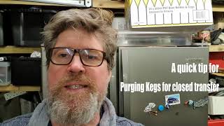 HBW #2: A quick tip for Purging Kegs with CO2 for closed transfer of Homebrew Beer