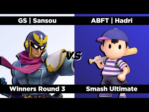 Super Smash QWERTZ #10 - Winners Round 3 - GS | Sansou (Captain Falcon) vs. ABFT | Hadri (Ness)