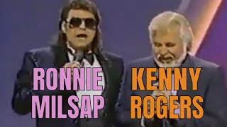 RONNIE MILSAP and KENNY ROGERS - &quot;MAKE NO MISTAKE SHE&#39;S MINE&quot;  DUET on Live TV