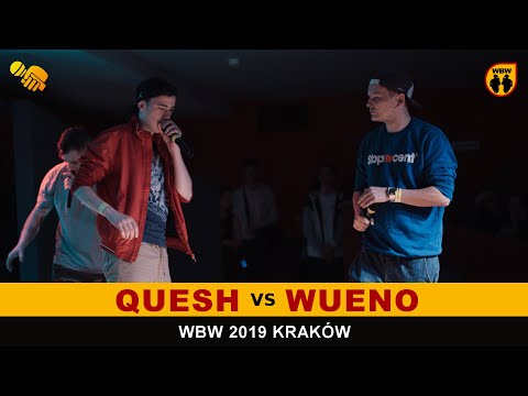 Wueno 🆚 Quesh 🎤 WBW 2019 Kraków (1/8) Freestyle Battle