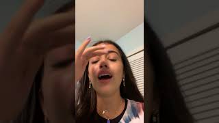 malu trevejo crying...drunk mom called the cops on her - Insta ig live 9/17/2020