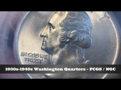 1930s-1940s Washington Quarters - PCGS / NGC graded collection - 1932-D and more