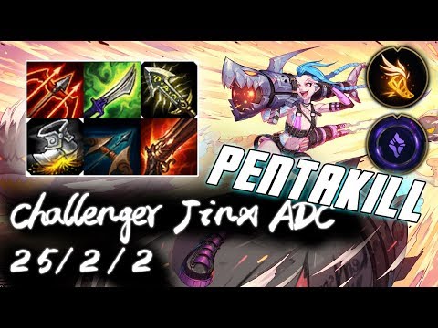 Challenger Jinx ADC vs Ezreal | Pentakill | Korea High Elo Replays