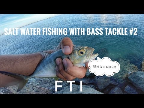 Saltwater Fishing with Bass Tackle Challenge #2  no click bait