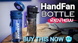 HandFan Water Bottle with Fan HF7/ Filter REVIEW