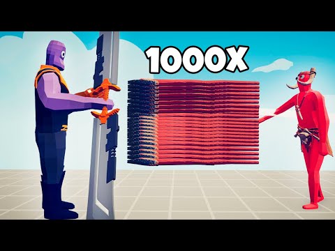 1000x OVERPOWERED SPEAR vs EVERY UNIT | TABS Totally Accurate Battle Simulator