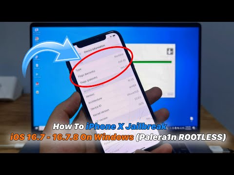 How To iPhone X Jailbreak iOS 16.7 - 16.7.8 On Windows (Palera1n  ROOTLESS)