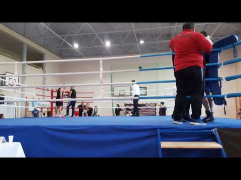 Mistrzostwa Dolnego Śląska w Boksie 2017 finał kat 81 kg Bartłomiej Korzeniowski(Bombardier Wrocław)
