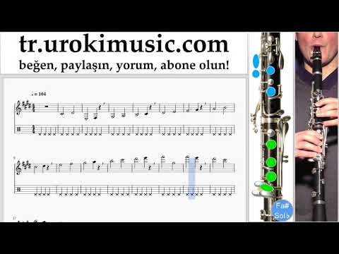 Klarnet dersleri Jonas Blue - Mama Notalar Eğitim Bölüm#1 um-i723