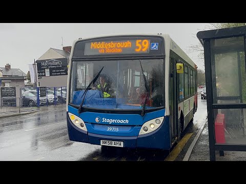 newbie: Stagecoach North East MAN 14.240LF Alexander Dennis Enviro200 39715 NK58AHA 59 to m’boro