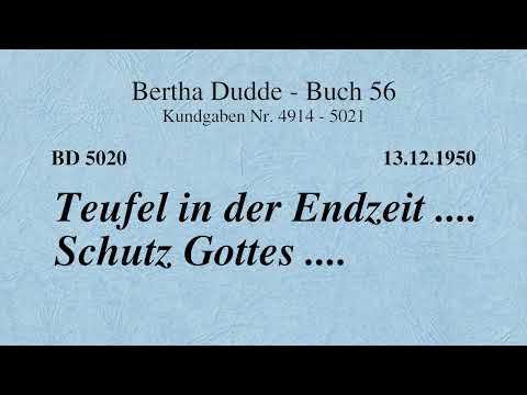 BD 5020 - TEUFEL IN DER ENDZEIT .... SCHUTZ GOTTES ....