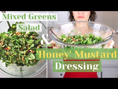 Vegan Salad Dressing | Oil-Free Honey Mustard & Healthy Mixed Greens | Whole Food Plant Based