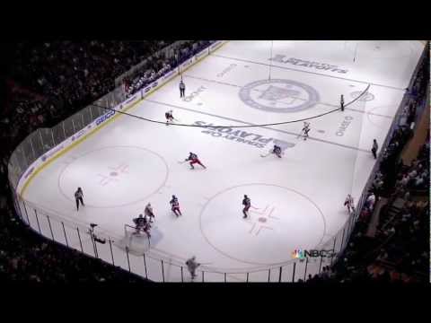 Daniel Alfredsson goal. Ottawa Senators vs NY Rangers 4/26/12 NHL Hockey