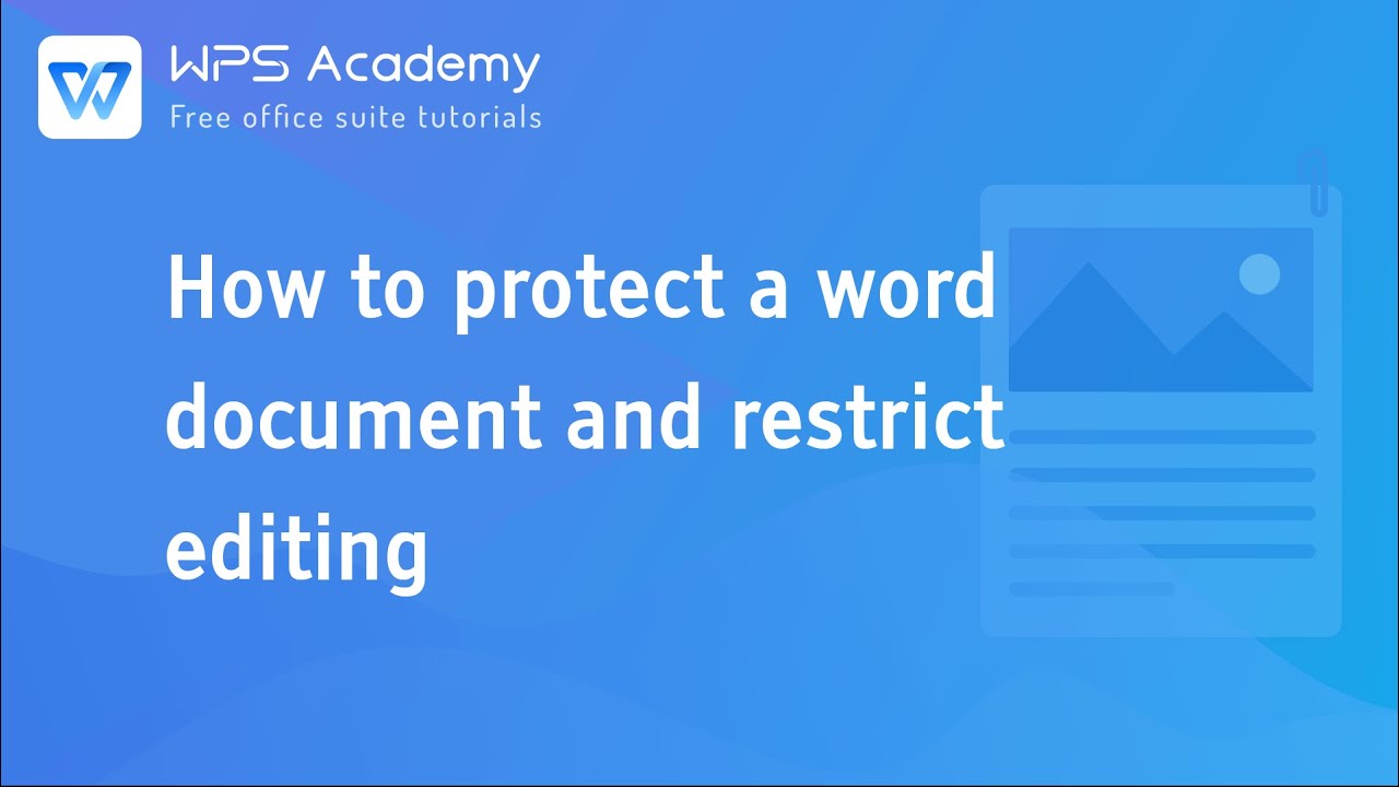 Restrict Editing video thumbnail