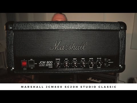 Marshall Studio Classic SC20H "JCM 800 Lead Series" 20-Watt Guitar Amp Head - 2022 - Stealth Black imagen 9