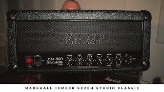 Video thumbnail for MARSHALL JCM800 SC20H STUDIO CLASSIC and how it compares to a JCM800 2203 by Euge Valovirta