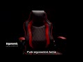 Žaidimų kėdė ByteZone Sniper Gaming Chair, Raudona