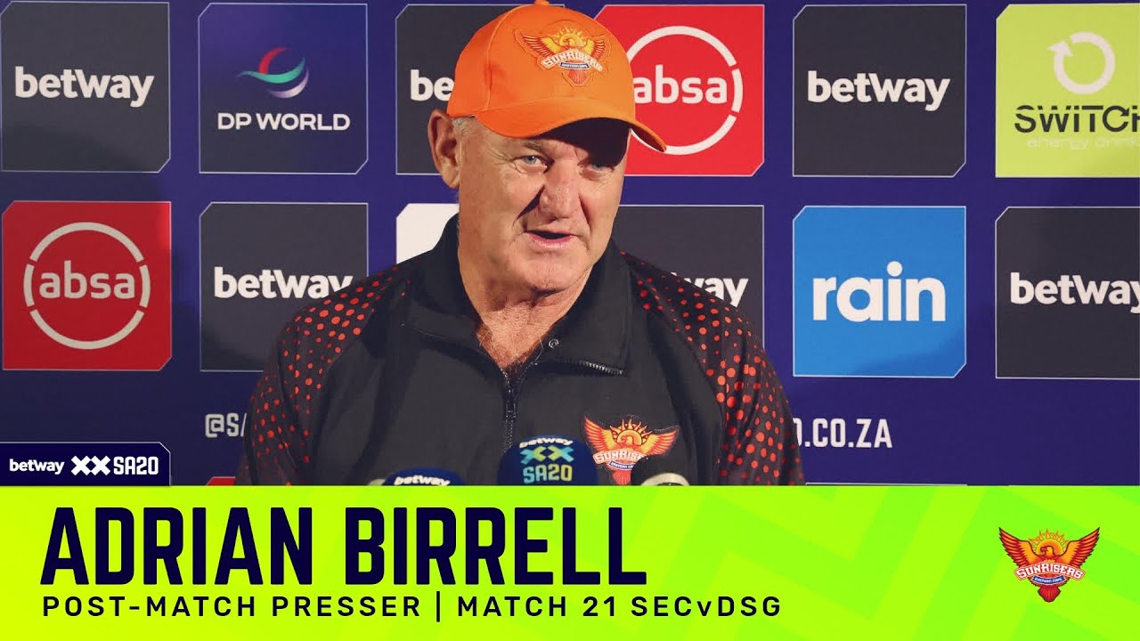 Adrian Birrell, Sunrisers Eastern Cape | SECvDSG Post-match presser