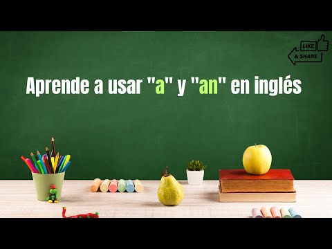 Cómo Usar los Artículos Indeterminados "A" y "An" en Inglés | Explicación y Ejemplos