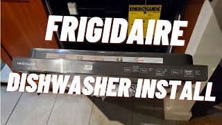 Frigidaire (Model FDPH4316AS0A) dishwasher install #2