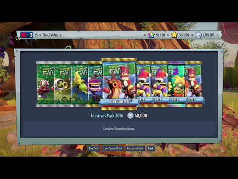 Mega Feastivus Pack! Plants Vs Zombies Garden Warfare 2