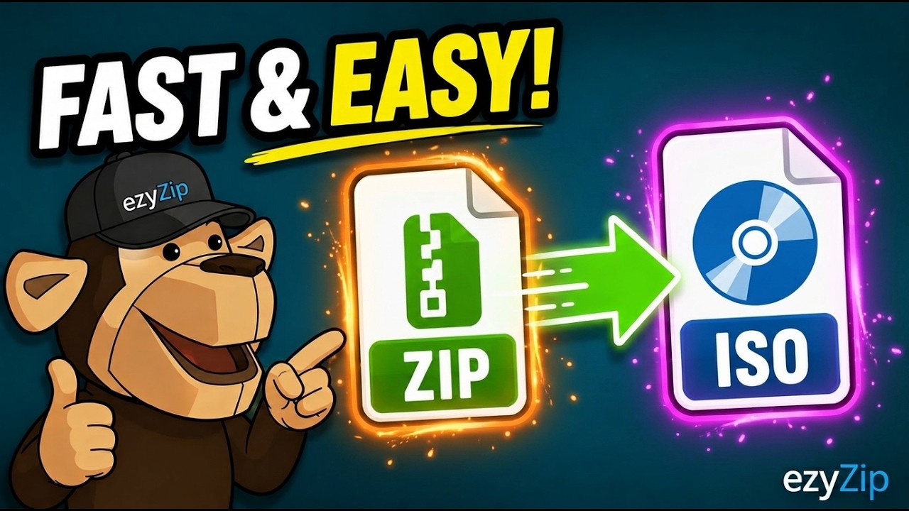Iso Zip File Convert ZIP To ISO Online (No Upload - 100% Private) - ezyZip