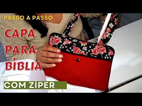 Como fazer capa de bíblia com zíper/passo a passo